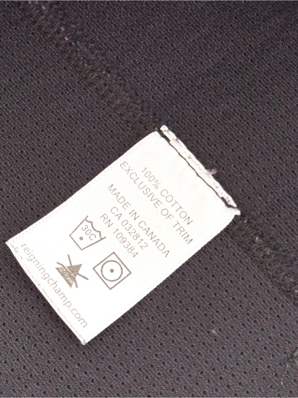 Reigning Champ Full Zip Cotton Hoodie In Dark Navy - Size M - Made In Canada - Picture 8 of 8